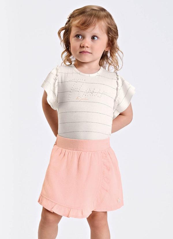 Conjunto Verão Menina Curto Bege