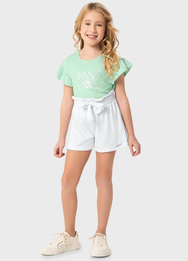 Conjunto Verde Água See You Clochard Menina