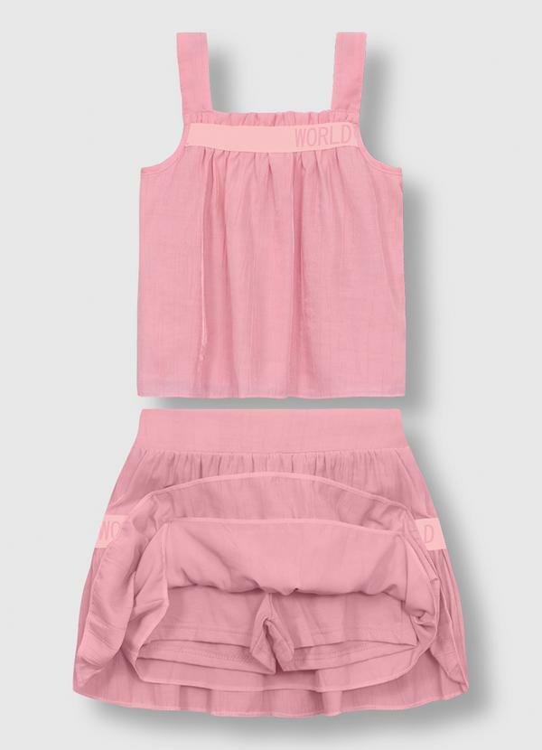 Conjunto World Wide Love Rosa
