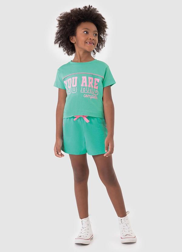 Vista 2 Conjunto You Are Complete Verde Turquesa Malwee Kids Malwee Kids