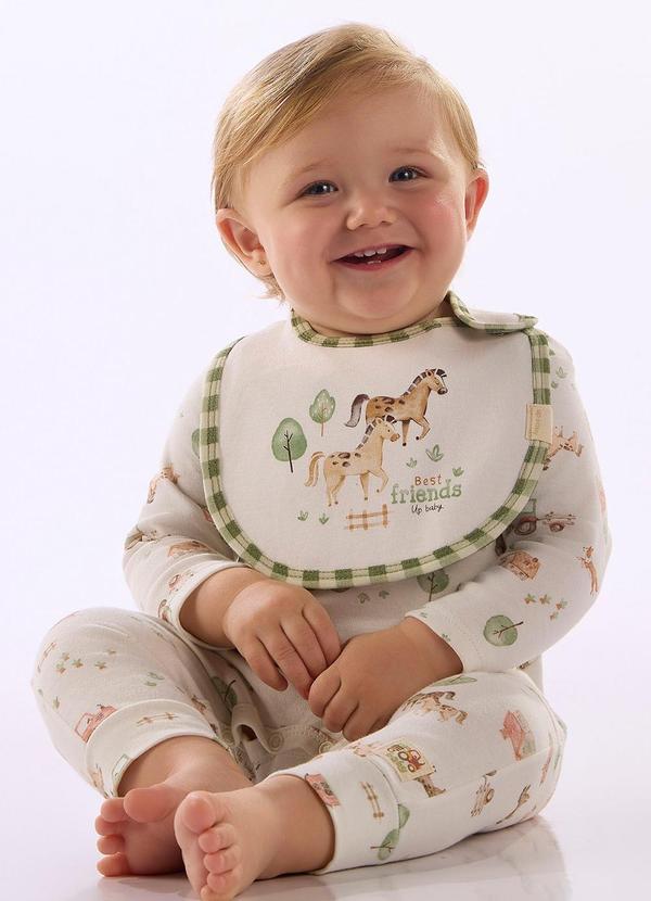 Babador Bebê Suedine Premium Estampado