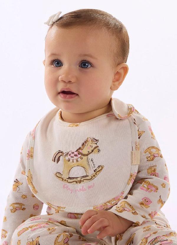 Babador Bebê Suedine Premium Estampado