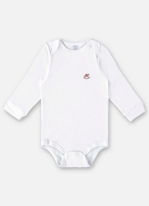 Vista 2 Body em Suedine Unissex para Bebê Branco Up Baby Up Baby