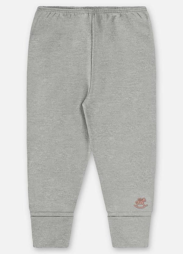 Vista 2 Calça Unissex Bebê Suedine Cinza Up Baby Up Baby