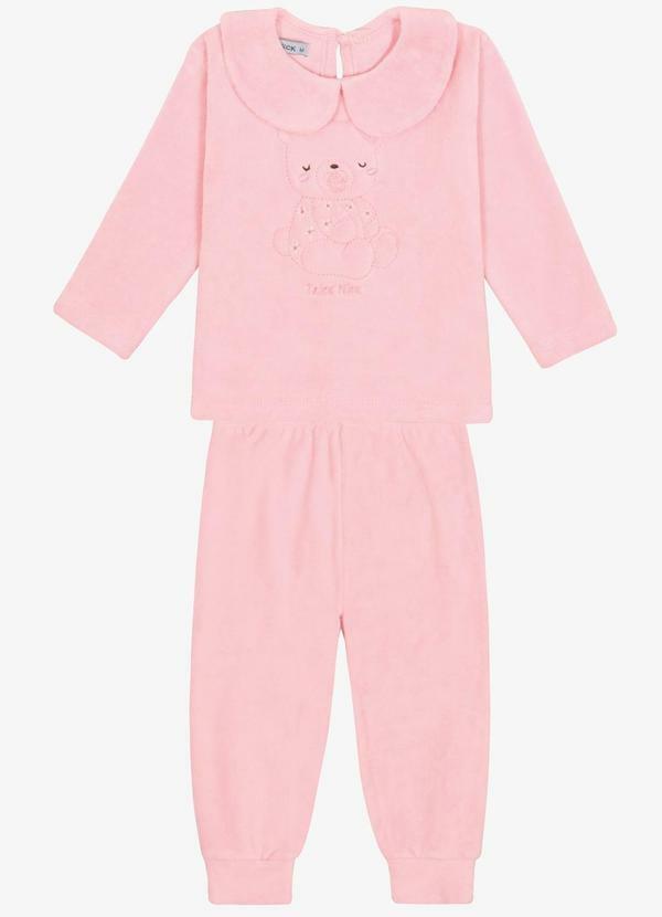 Conjunto Blusa com Calça Feminino Rosa