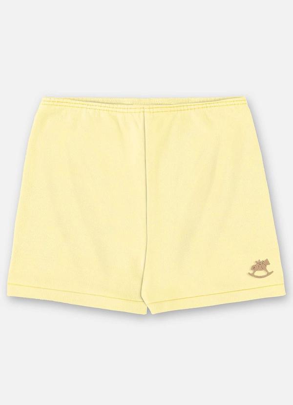 Vista 2 Short Unissex Bebê Suedine Amarelo Up Baby Up Baby