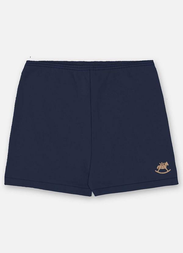 Vista 2 Short Unissex Bebê Suedine Azul Up Baby Up Baby