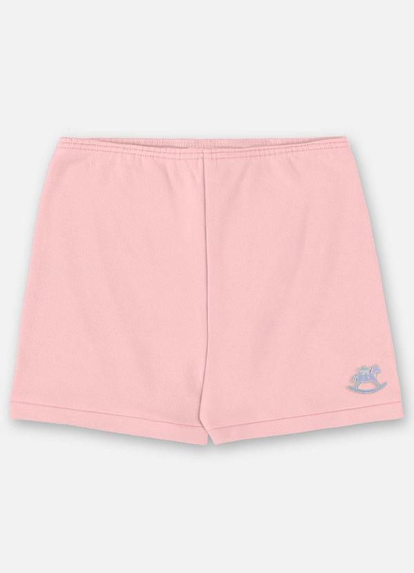 Vista 2 Short Unissex Bebê Suedine Rosa Up Baby Up Baby