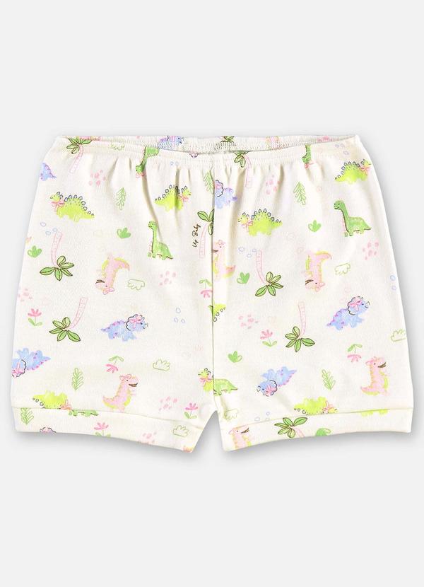 Vista 2 Shorts Suedine Bebê Menina Bege Up Baby Up Baby