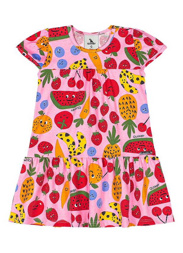 Vestido Frutinhas Bebê Menina Roxo