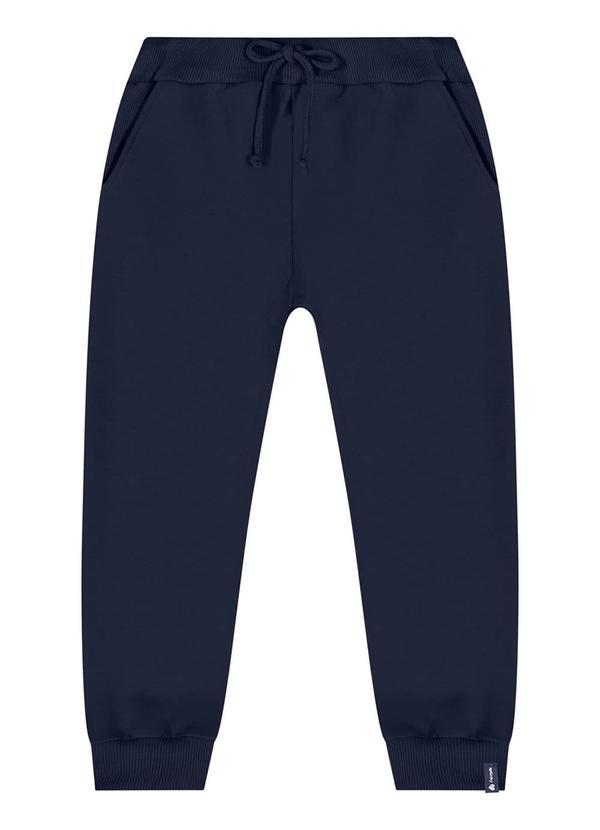 Vista 2 Calça Jogger para Menina Azul Quimby Quimby
