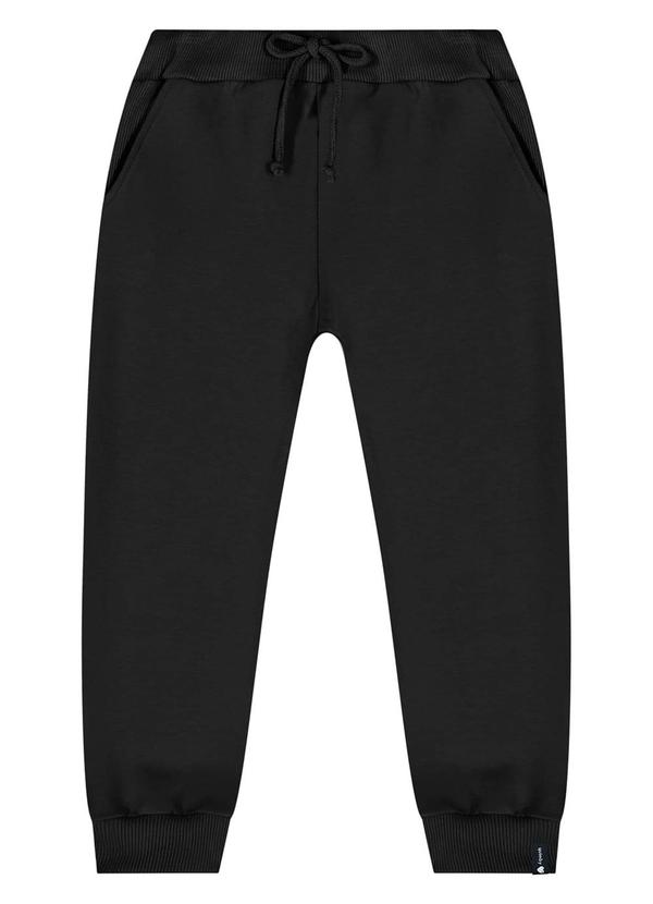Vista 2 Calça Jogger para Menina Preto Quimby Quimby
