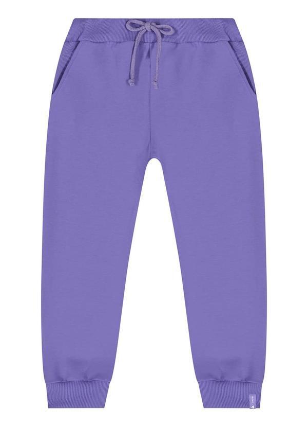 Vista 2 Calça Jogger para Menina Roxo Quimby Quimby