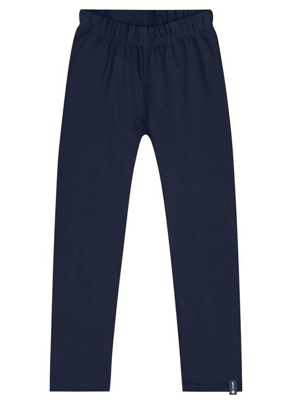 Vista 2 Calça Legging Básica Menina Azul Quimby Quimby