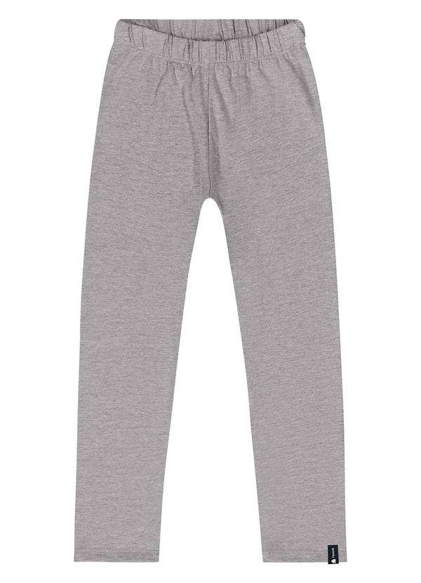 Vista 2 Calça Legging Básica Menina Cinza Quimby Quimby