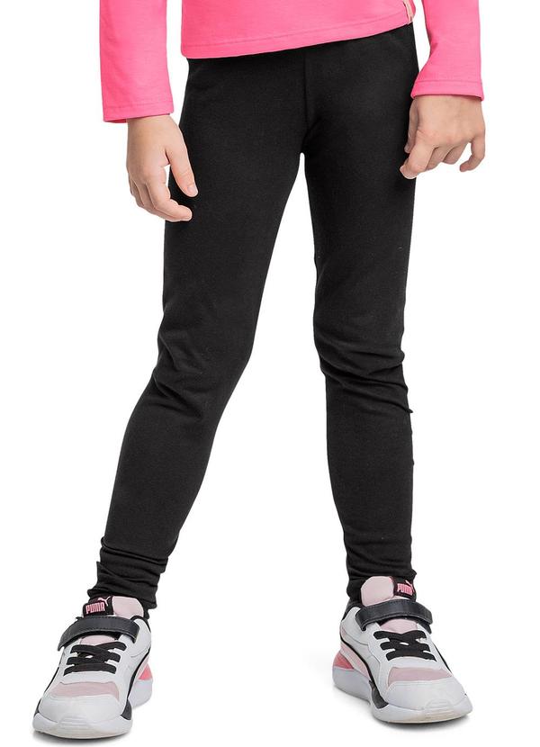 Vista 2 Calça Legging Básica Menina Preto Quimby Quimby
