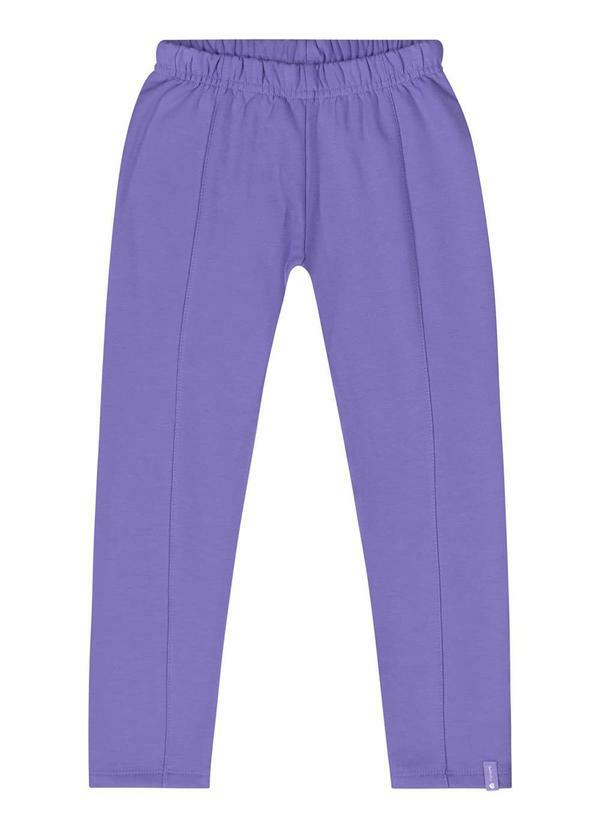 Vista 2 Calça Legging Básica Menina Roxo Quimby Quimby