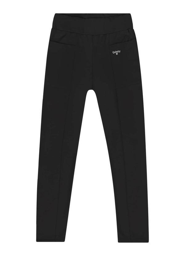 Vista 2 Calça Legging Malha Térmica Menina Preto Quimby Quimby