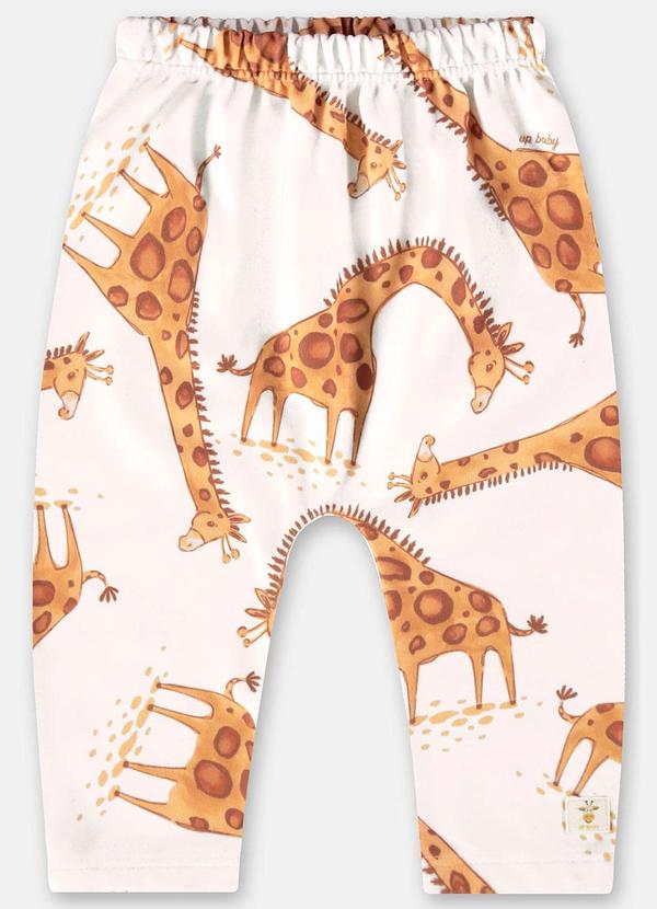 Vista 2 Calça Saruel para Bebê Menina Bege Up Baby Up Baby