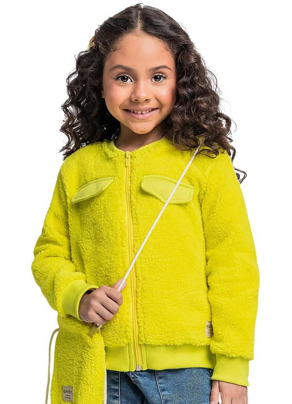 Jaqueta de Pelinhos para Menina Verde