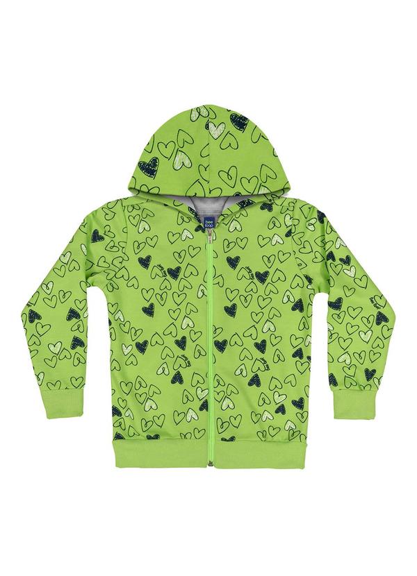 Vista 2 Jaqueta em Moletom Infantil Menina Verde Bee Loop Bee Loop
