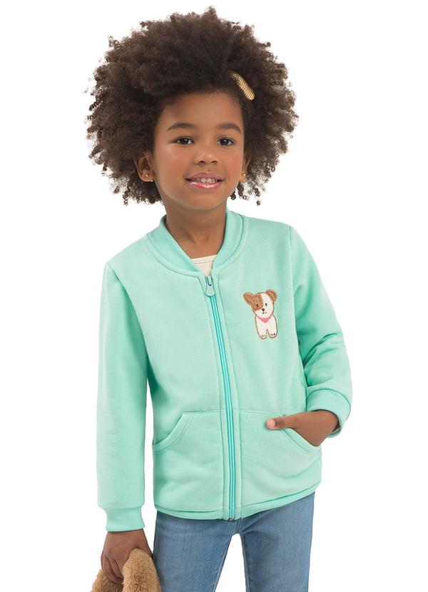 Jaqueta Infantil com Bolso Verde