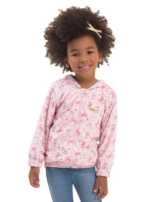 Jaqueta Infantil Felpada Rosa