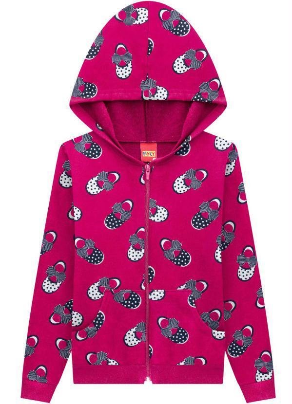 Vista 2 Jaqueta Infantil MeninaVermelho Kyly Kyly