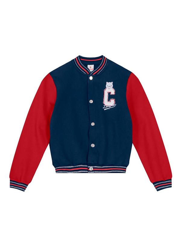 Vista 2 Jaqueta Infantil Menina Azul Brandili Brandili