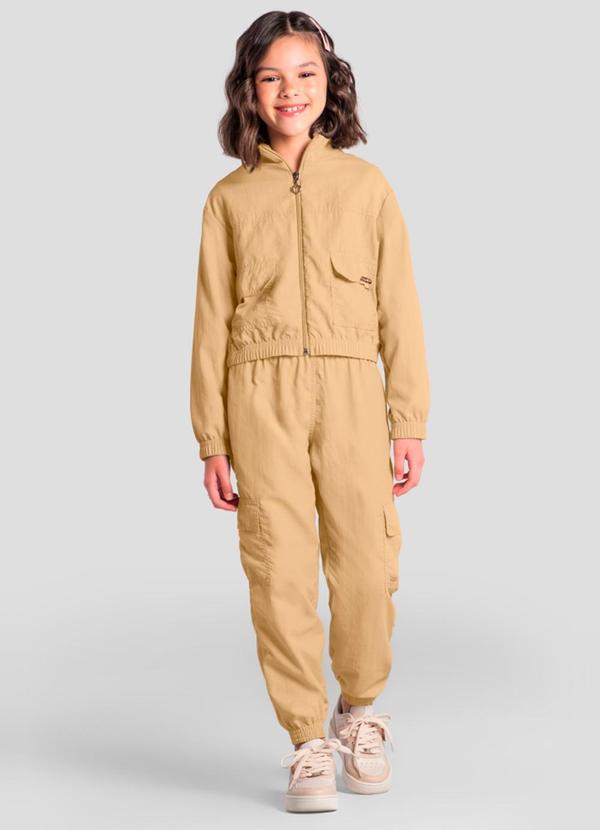 Jaqueta Infantil Menina Bege