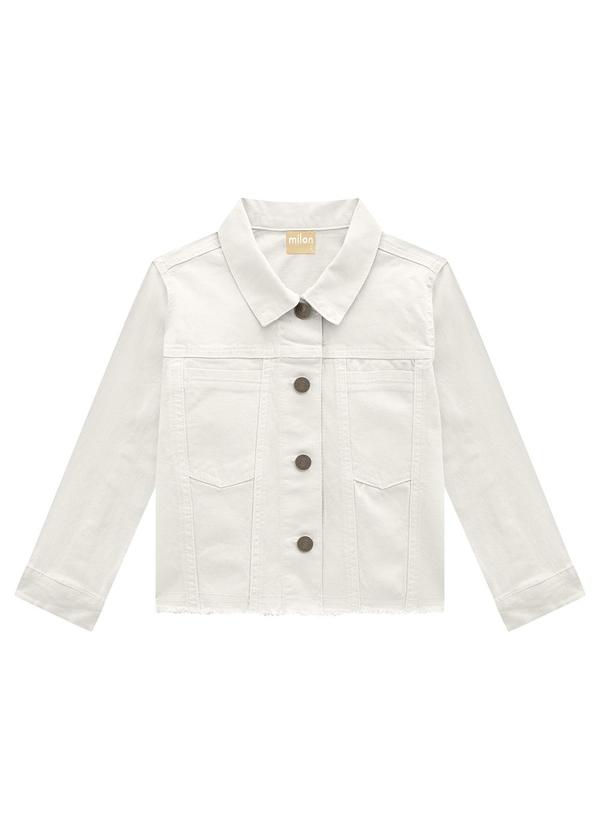 Jaqueta Infantil Menina Jeans Off White