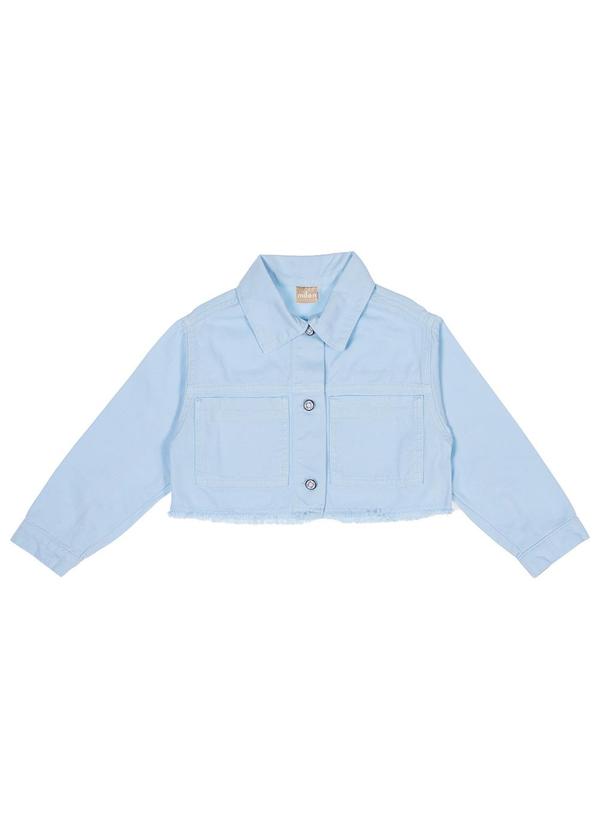 Vista 2 Jaqueta Infantil Menina Sarja Azul Milon Milon