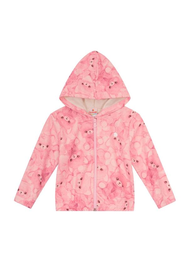 Jaqueta Infantil Menina Ursinhos Rosa