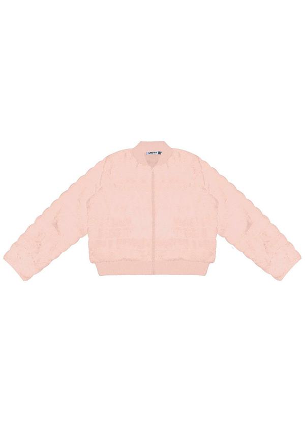 Vista 2 Jaqueta Juvenil Feminina com Pelo Rosa MINTY MINTY