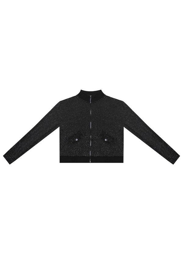 Vista 2 Jaqueta Juvenil Feminina Preto MINTY MINTY