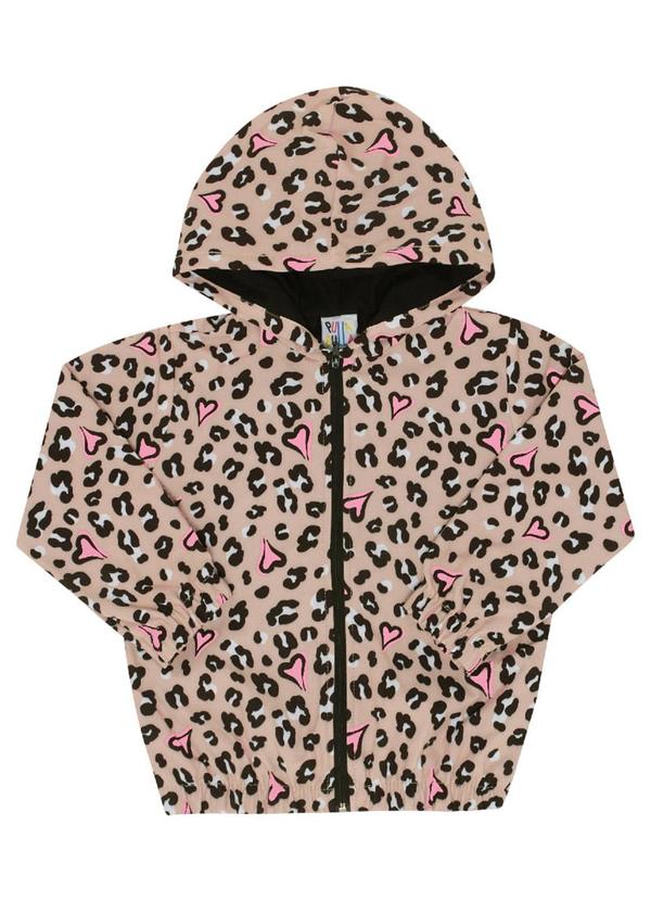 Vista 2 Jaqueta Nylon Menina Marrom Pulla Bulla Pulla Bulla