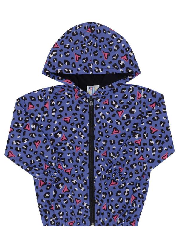 Vista 2 Jaqueta Nylon Menina Roxo Pulla Bulla Pulla Bulla