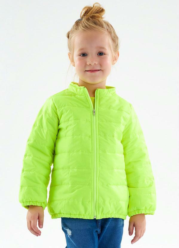 Vista 2 Jaqueta Puffer Infantil Menina Verde Up Baby Up Baby