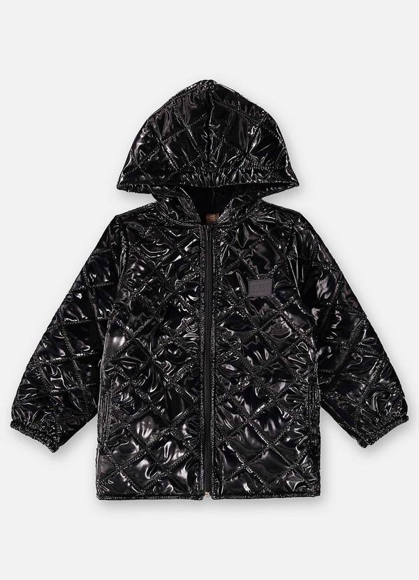 Jaqueta Puffer Infantil para Menina Preto