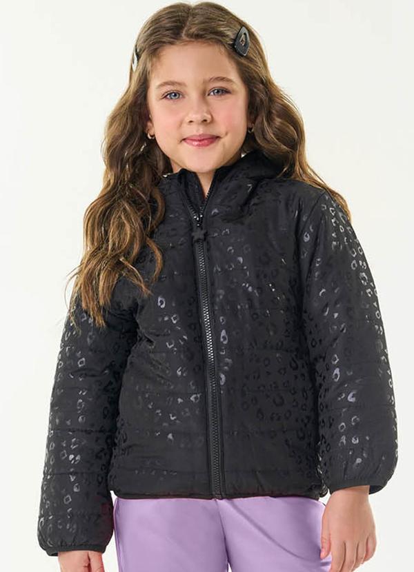 Jaqueta Puffer Infantil Preto