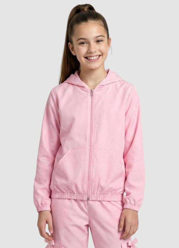 Jaqueta Tactel Corta Vento Rosa