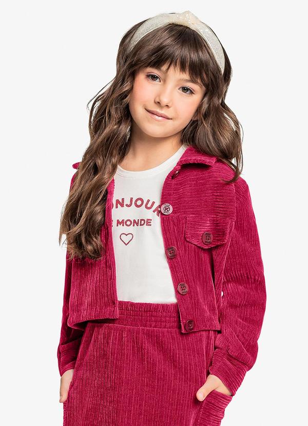 Jaqueta Veludo Cotelê Rosa