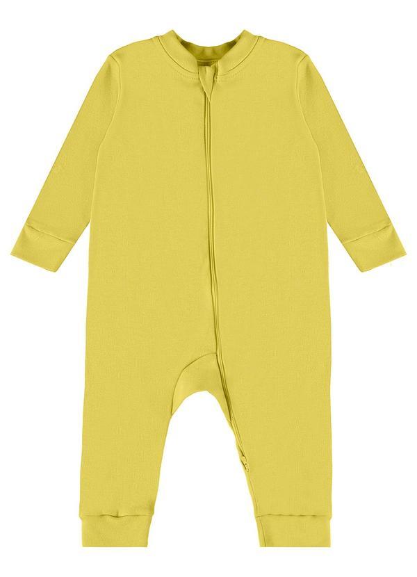 Macacão Básico Unissex para Bebê Amarelo