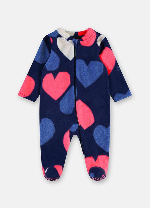 Macacão para Bebê Unissex Estampado Azul