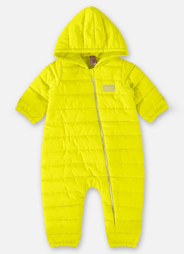 Macacão Puffer Unissex para Bebê Amarelo
