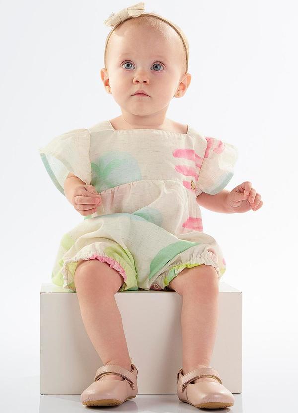 Banho de Sol Bebê Menina em Viscose Rosa