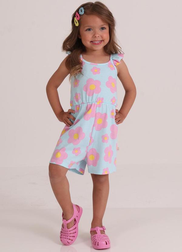Vista 2 Macaquinho Estampado Floral Tink Bink Tink Bink