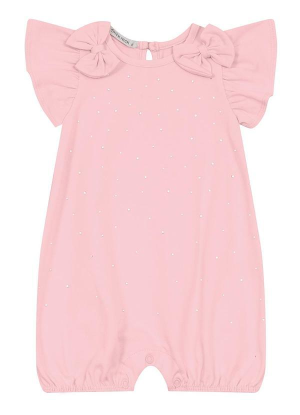 Vista 2 Macaquinho Infantil Feminino Rosa Trick Nick Trick Nick