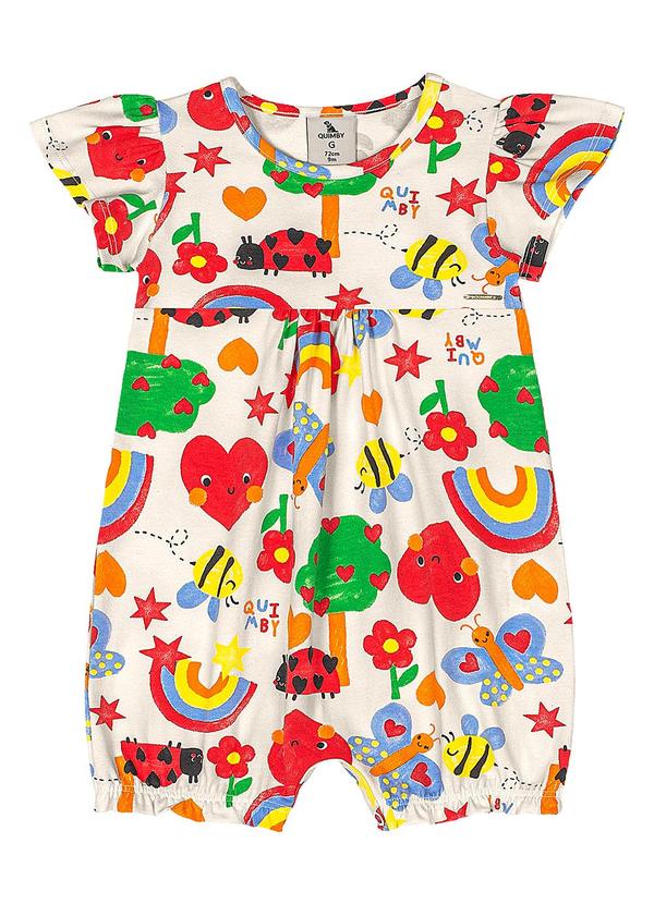 Macaquinho para Bebê em Cotton Branco
