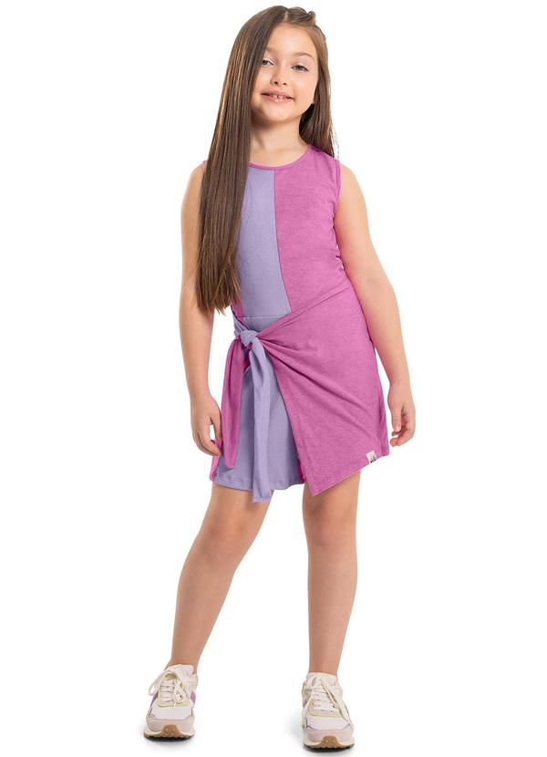 Vista 2 Macaquinho Regata Infantil Rosa Gloss Gloss